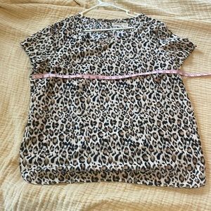Faded Glory leopard print blouse
